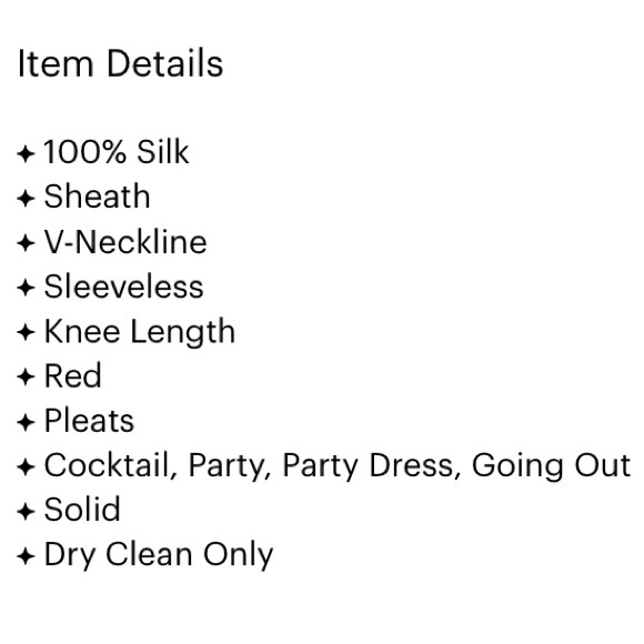 Vintage 100% Silk ESCADA Red Dress Authentic BellelizPosh Mark Classic Cocktail - Picture 12 of 12